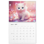 Calendrier Chaton Douce 2027 Année Magique (Mar 2027)