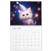 Calendrier Chaton Douce 2027 Année Magique (Jan 2027)