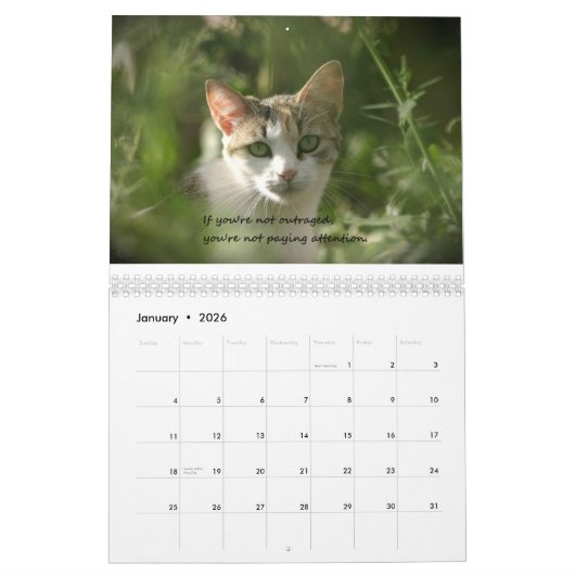Calendrier Chatons de conscience (Jan 2026)