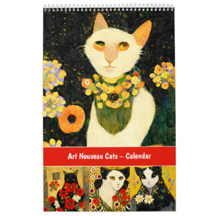 Calendrier Chats Art Nouveau