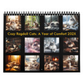 Calendrier Chats confortables Ragdoll : une année de confort (Protection)
