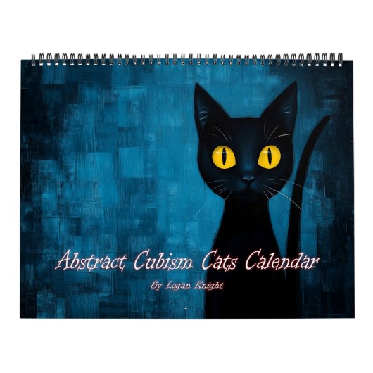 Calendrier Chats Cubisme Abstrait (Protection)