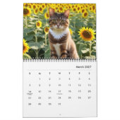 Calendrier Chats de tournesol 2025 (Mar 2027)