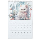 Calendrier Chats d'hiver sous les fenêtres (Mar 2027)