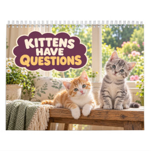 Calendrier Chats Drôles Ont Des Questions