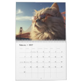 Calendrier Chats en vacances (Feb 2027)