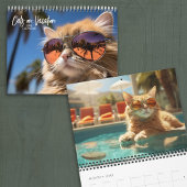 Calendrier Chats en vacances