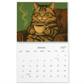 Calendrier Chats et Café (Jan 2027)