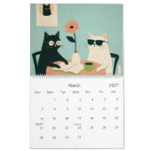 Calendrier Chats et Café (Mar 2027)
