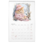 Calendrier Chats et chatons Aquarelle Dressup (Jan 2027)