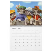 Calendrier Chats et chatons idiots - août 2017-juillet 2018 (Jan 2027)