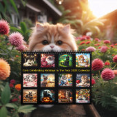 Calendrier Chats Fête Des Vacances En Année 20XX