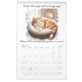 Calendrier Chats joueurs : Une année de sagesse (Jan 2027)
