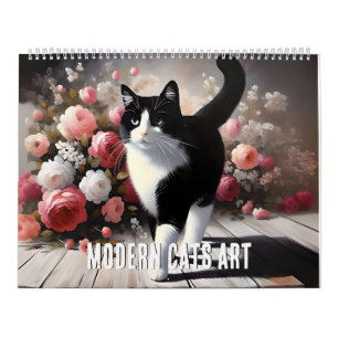 Calendrier Chats modernes en art