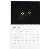 Calendrier chats noirs mignons (Feb 2027)
