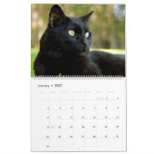 Calendrier chats noirs mignons (Jan 2027)