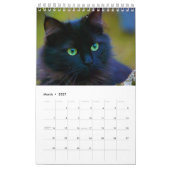 Calendrier Chats noirs une page (Mar 2027)