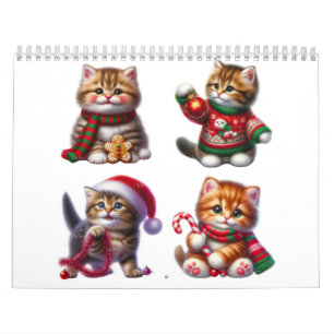 Calendrier Chats sauvés célèbrent Noël toute l'année 2026