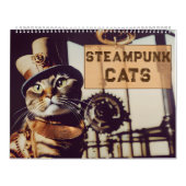 Calendrier Chats Steampunk Rétro Futuristic Felines Victorian (Protection)