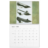 Calendrier Chaussures pour dames vintages - 19ème siècle - (Mar 2026)