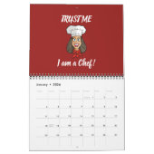 Calendrier Chef femme (Jan 2026)