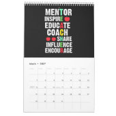 Calendrier Chères inspirations des enseignants (Mar 2027)