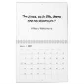 Calendrier Chess Calendar 2025 (Mar 2027)