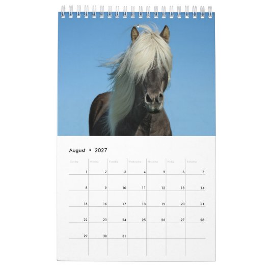 Calendrier Cheval 2017 (Aug 2027)
