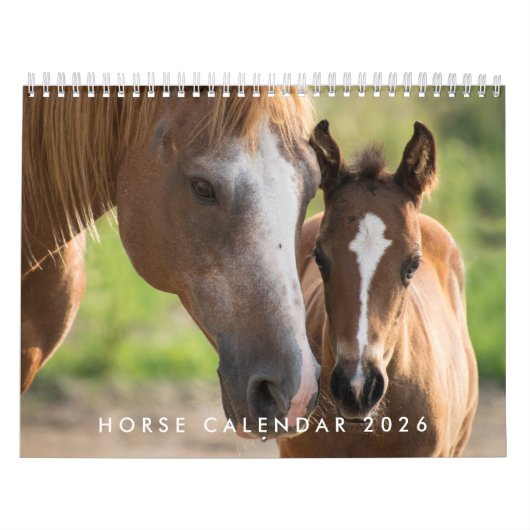 Calendrier Cheval 2026 Avec Photos (Protection)