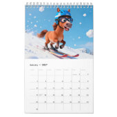 Calendrier Cheval Heureux 2026 (Jan 2027)