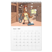 Calendrier Cheval Heureux 2026 (Mar 2027)