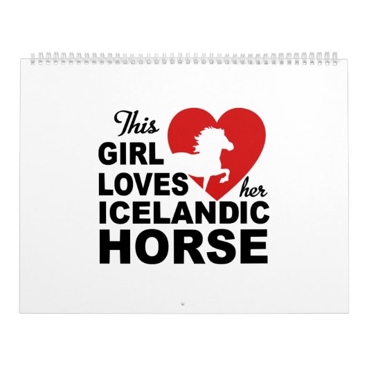 Calendrier Cheval islandais (Protection)