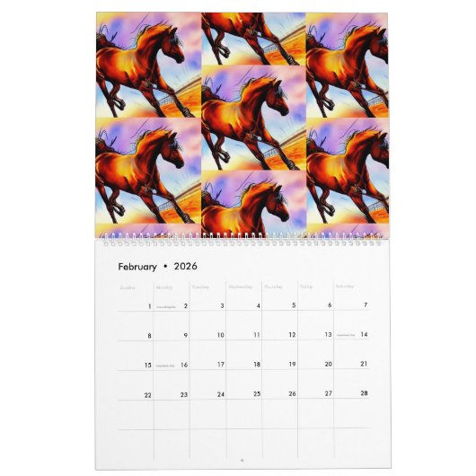 Calendrier Cheval Lover (Feb 2026)