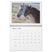 Calendrier Cheval sauvage Calander de lavabo de sable (Feb 2027)