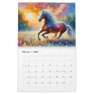 Calendrier Cheval sur le pré