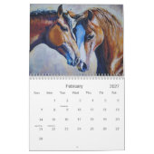 Calendrier Chevaux, Art d'Eve Mazur (Feb 2027)