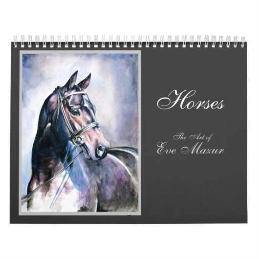 Calendrier Chevaux, Art d'Eve Mazur (Protection)