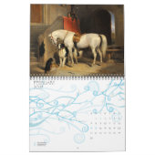 Calendrier CHEVAUX COLLECTION D'ART FIN 2017 Peintures Dessin (Feb 2027)