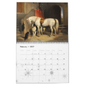 Calendrier CHEVAUX COLLECTION D'ART FIN Peintures Et Dessins (Feb 2027)