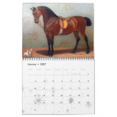 Calendrier CHEVAUX COLLECTION D'ART FIN Peintures Et Dessins (Jan 2027)