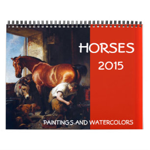 Calendrier CHEVAUX COLLECTION D'ART FIN Peintures Et Dessins