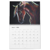 Calendrier Chevaux - l'art de Nancy J. Bailey (Mar 2026)