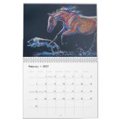 Calendrier Chevaux - l'art de Nancy J. Bailey (Feb 2027)