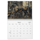 Calendrier Chevaux mécaniques Steampunk (Mar 2027)