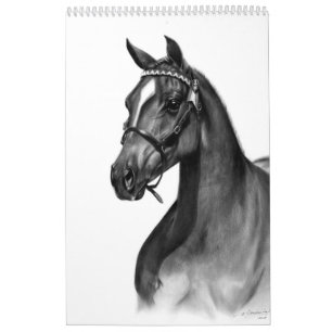 Calendrier Chevaux peints à la main