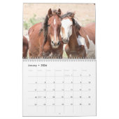 Calendrier Chevaux sauvages du bassin de lavage de sable (Jan 2026)