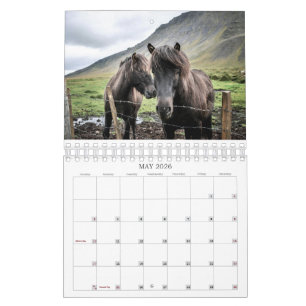 CALENDRIER CHEVAUX SIMPLES 2026