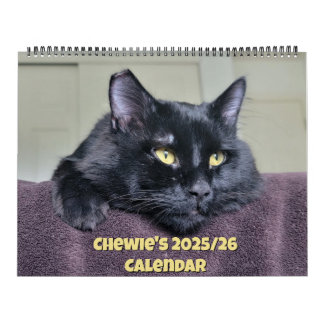 Calendrier Chewie le chat noir : 18 mois de moustaches, de pa