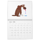 Calendrier 🐶 chien 📅 2025 (Mar 2026)