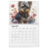 Calendrier Chien à l'aquarelle adorable (Feb 2027)